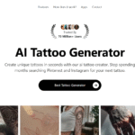 free ai tattoo generator design interface preview
