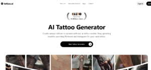 free ai tattoo generator design interface preview
